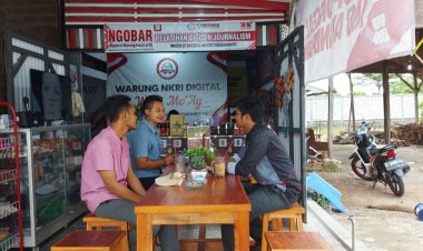 Bawaslu Indramayu Sambangi Warkop Digital Mo’Ay