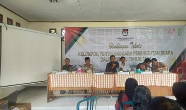 112 Peserta KPPS Ikut Bimtek PPK Kecamatan Guci Hilir