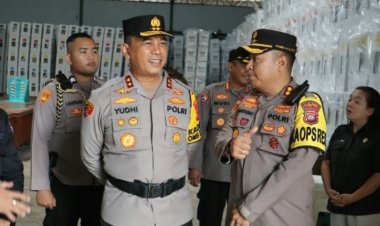 Kapolda Sulut Kunjungi Bawaslu Minut dan Cek Pengamanan Logistik KPU
