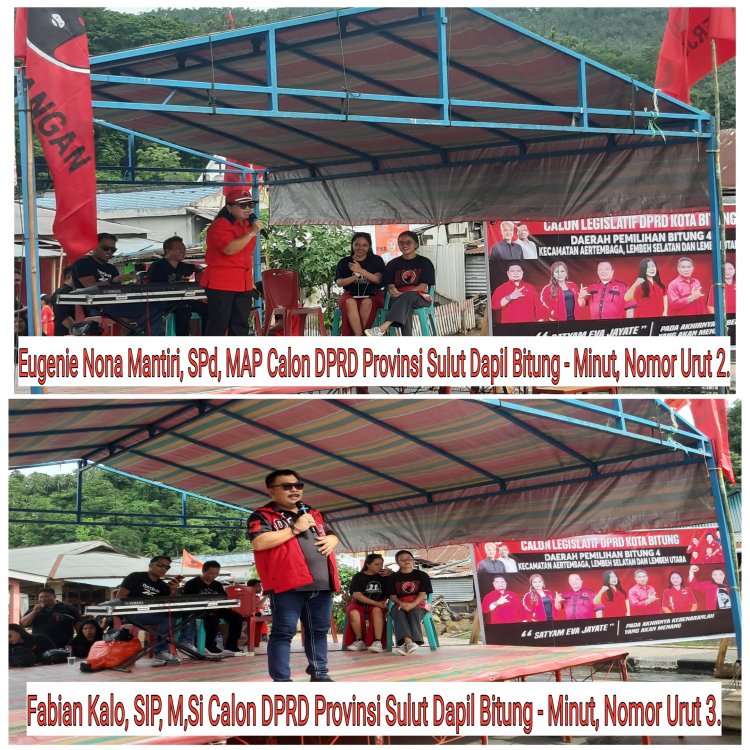 Kampanye Terbatas PDI-P di Pulau Lembeh, Calon DPRD Provinsi Sulut Dapil Bitung-Minut Sampaikan Program GaMa