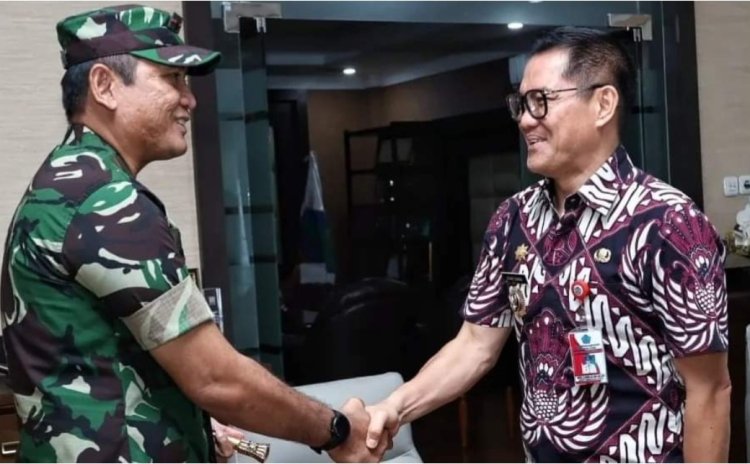 Bupati Minut Dikunjungi Danlanud Sam Ratulangi yang Baru