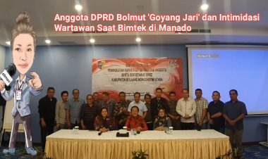 Anggota DPRD Bolmut 'Goyang Jari' dan Intimidasi Wartawan Saat Bimtek di Manado