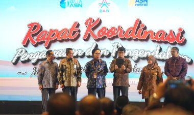 PJ Walikota Sukabumi Hadiri Rapat Koordinasi Pengawasan Pengendalian ASN