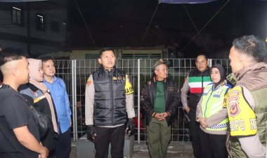 Patroli Malam, Gabungan TNI-Polri di Sukabumi  Pantau Kesiapan Pengamanan TPS