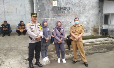 Pasca Pencoblosan, Kapolsek Sukaraja Tingkatkan Keamanan gudang Logistik KPU
