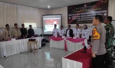 Polsek Kebonpedes Laksanakan Pengamanan Rapat Pleno Rekapitulasi Penghitungan Suara Pemilu 2024