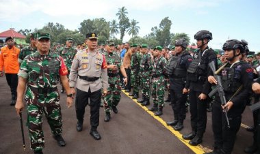 1.635 Personel Gabungan Polri - TNI Siap Amankan Kunjungan Kerja Presiden RI di Sulawesi Utara