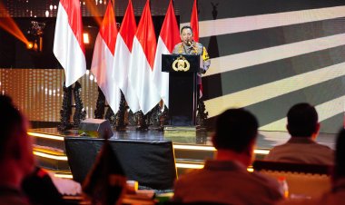 Kapolri Tekankan Persatuan-Kesatuan Modal Utama Wujudkan Indonesia Emas 2045 di Rapim Polri