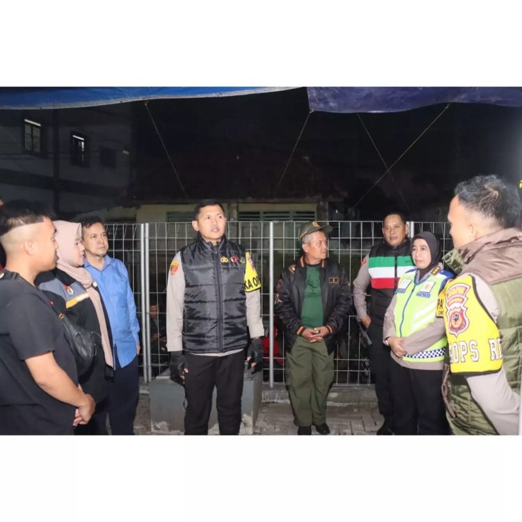 Patroli Malam, Gabungan TNI-Polri di Sukabumi  Pantau Kesiapan Pengamanan TPS