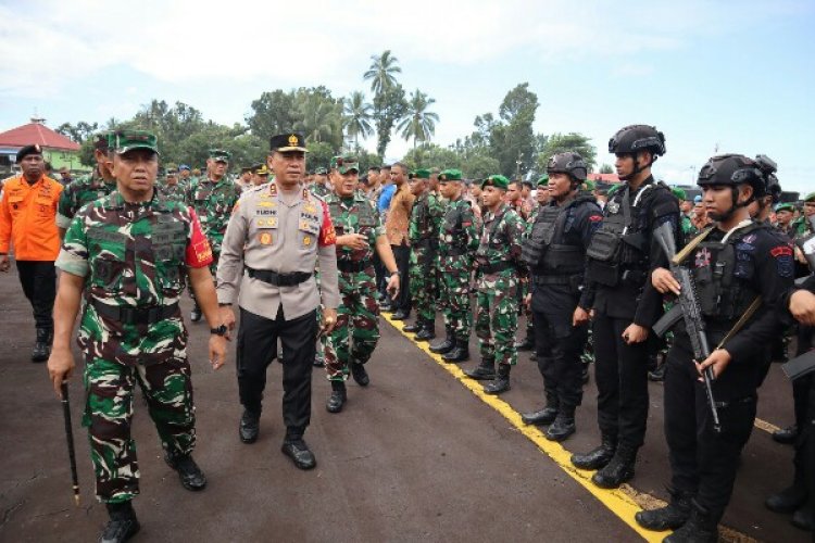 1.635 Personel Gabungan Polri - TNI Siap Amankan Kunjungan Kerja Presiden RI di Sulawesi Utara