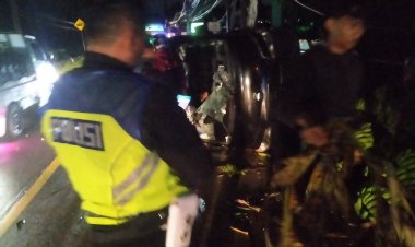 Kecelakaan Tunggal Kembali Terjadi di Sukaraja Sukabumi