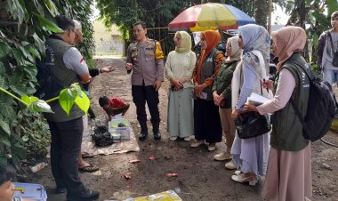Upaya Polsek Kebonpedes Berikan Himbauan Kepada Pedagang di Lingkungan Sekolah