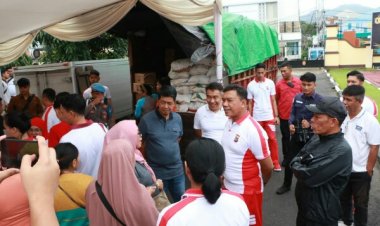 Kerjasama dengan Bulog, Polda Sulut Gelar Pasar Murah