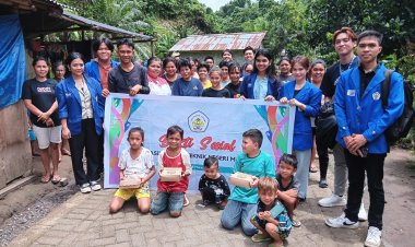 Bakti Sosial Mahasiswa Politeknik Manado Sentuh Hati Warga Mapanget