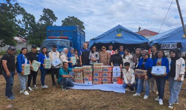 STISIP Merdeka Manado Bantu Korban Banjir di Bitung