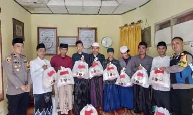 Polsek Kebonpedes Salurkan Bantuan Sosial ke Warga