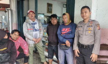 Unit Samapta Polsek Cisaat,Ajak Ojek Waspadai Kejahatan Jalanan