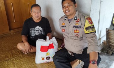 Bhabinkamtibmas Polsek Sukaraja Salurkan Bantuan Untuk Warga Binaan