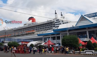 Kapal Pesiar Queen Mary 2 Bawa 3.634 Wisatawan ke Kota Bitung, Sulawesi Utara