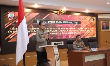 Kapuslitbang Polri Pimpin Supervisi dan Penelitian Terkait Polisi Siber di Polda Sulut