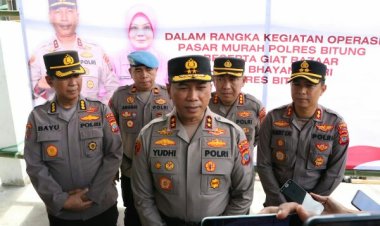 Kapolda Sulut Kunker ke Polres Bitung dan Tinjau Pasar Murah di Aspol Pinokalan