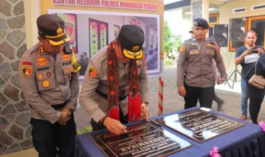 Kapolda Sulut Resmikan Aspol Polsek Likupang dan Kantor Satreskrim Polres Minut