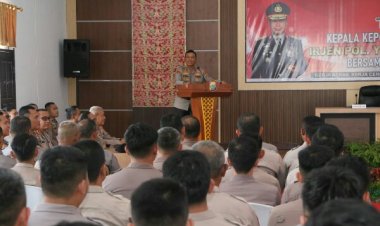 Kunker di Polres Minahasa, Kapolda : Laksanakan Tugas dengan Baik