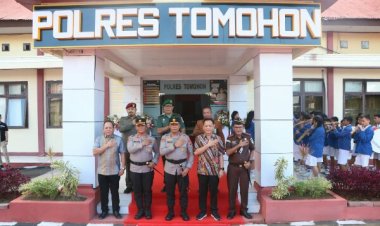 Kunjungi Polres Tomohon, Kapolda: Kamtibmas Harus Kita Bersama