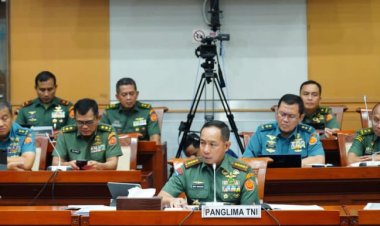 Panglima TNI Hadiri Rapat Kerja Komisi I DPR RI Bahas Pengamanan Idul Fitri dan Pilkada Serentak