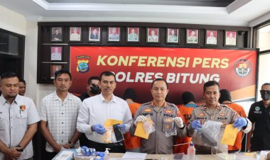 Asik Pesta Sabu, Sindikat Narkoba di Bitung Ditangkap Polisi