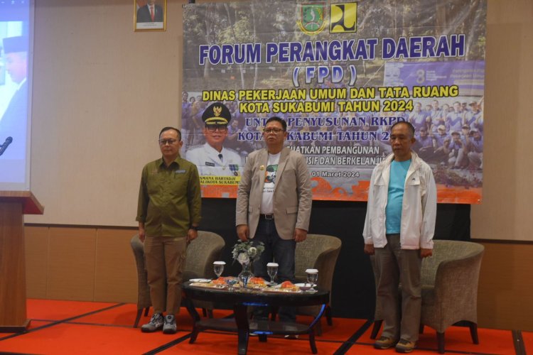 Dinas PUTR Kota Sukabumi Gelar Forum  FPD Penyusunan Renja Perangkat Daerah (RKPD) Tahun 2025