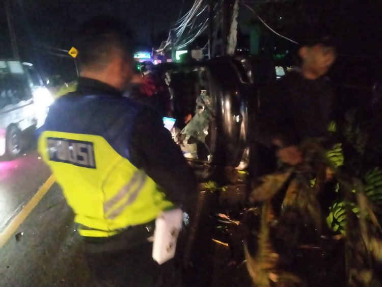 Kecelakaan Tunggal Kembali Terjadi di Sukaraja Sukabumi