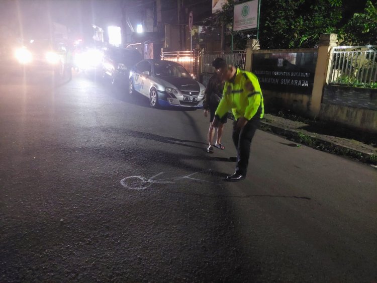 Kecelakaan Kembali Terjadi di Sukaraja, Seorang Ibu Pejalan Kaki Tertabrak Motor