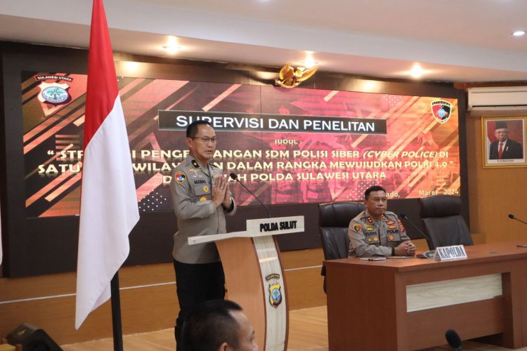 Kapuslitbang Polri Pimpin Supervisi dan Penelitian Terkait Polisi Siber di Polda Sulut