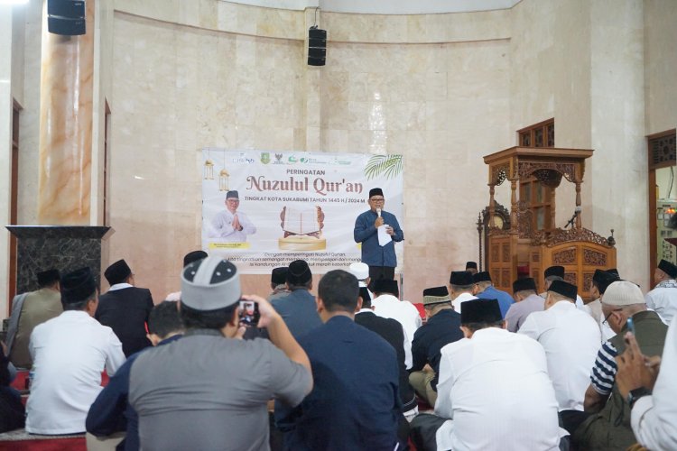 Pemkot Sukabumi Gelar Peringatan Nuzulul Qur'an di Masjid Agung