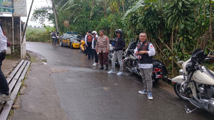 Anggota Polsek Sukabumi Lakukan Kegiatan Bukber Klub Motor Moge