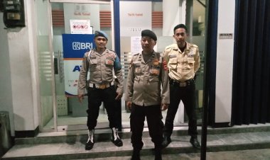 Cegah Kejahatan Perbankan, Polsek Sukalarang Gencar Laksanakan Patroli ke ATM