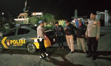 Patroli Strong Point Malam Hari, Wujudkan Kamtibmas Yang Kondusif