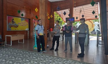 Personil Pospam Laksanakan Patroli ke Objek Wisata