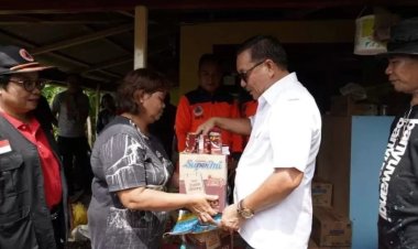 Hari Pertama Ngantor Usai Cuti Bersama, Ir. Maurits Mantiri ke Lokasi Bencana