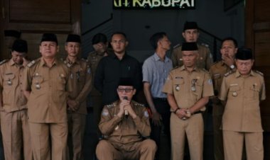 Perdana Ngantor, Bupati Kaur Gelar Halal Bihalal