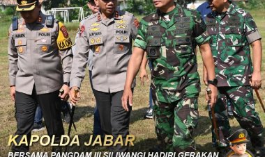 Kapolda Jabar Bersama Pangdam lll Siliwangi, Hadiri Gerakan Nasional Ketahanan Pangan