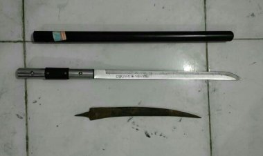 Petani Bawa Sajam Diamankan Tim Tarsius Polres Bitung