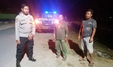 Polsek Kaliwedi Gencar Laksanakan Patroli Malam