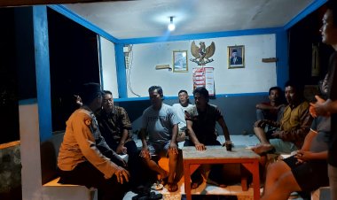 Ciptakan Kondusifitas Wilayah,Polsek Beber Laksanakan Binkamling