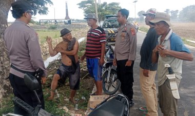 Cegah Kejahatan Siang,Polsek Kaliwedi Gelar Patroli Dialogis