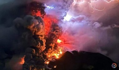 Bandara Sam Ratulangi Ditutup Lantaran Erupsi Hebat Gunung Ruang