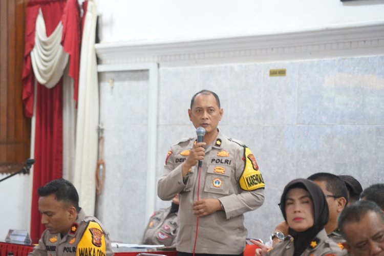 Rakor Lintas Sektoral Operasi Ketupat Lodaya 2024 Polres Sukabumi Kota
