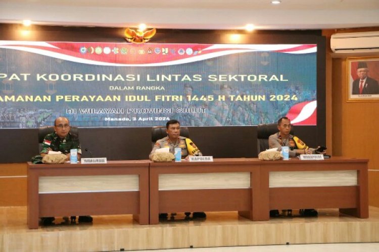 Polda Sulut dan Stakeholder Terkait Bahas Kesiapan Pengamanan Perayaan Idul Fitri 1445 Hijriah