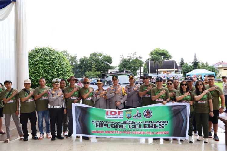 Kapolda Sulut Lepas Peserta Touring Explore Celebes